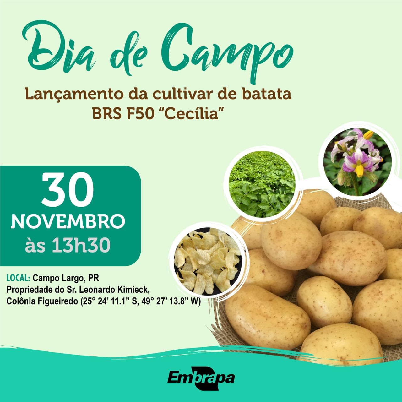 1ª Feira da Agroecologia será atração no Dia de Campo de base ecológica da Embrapa