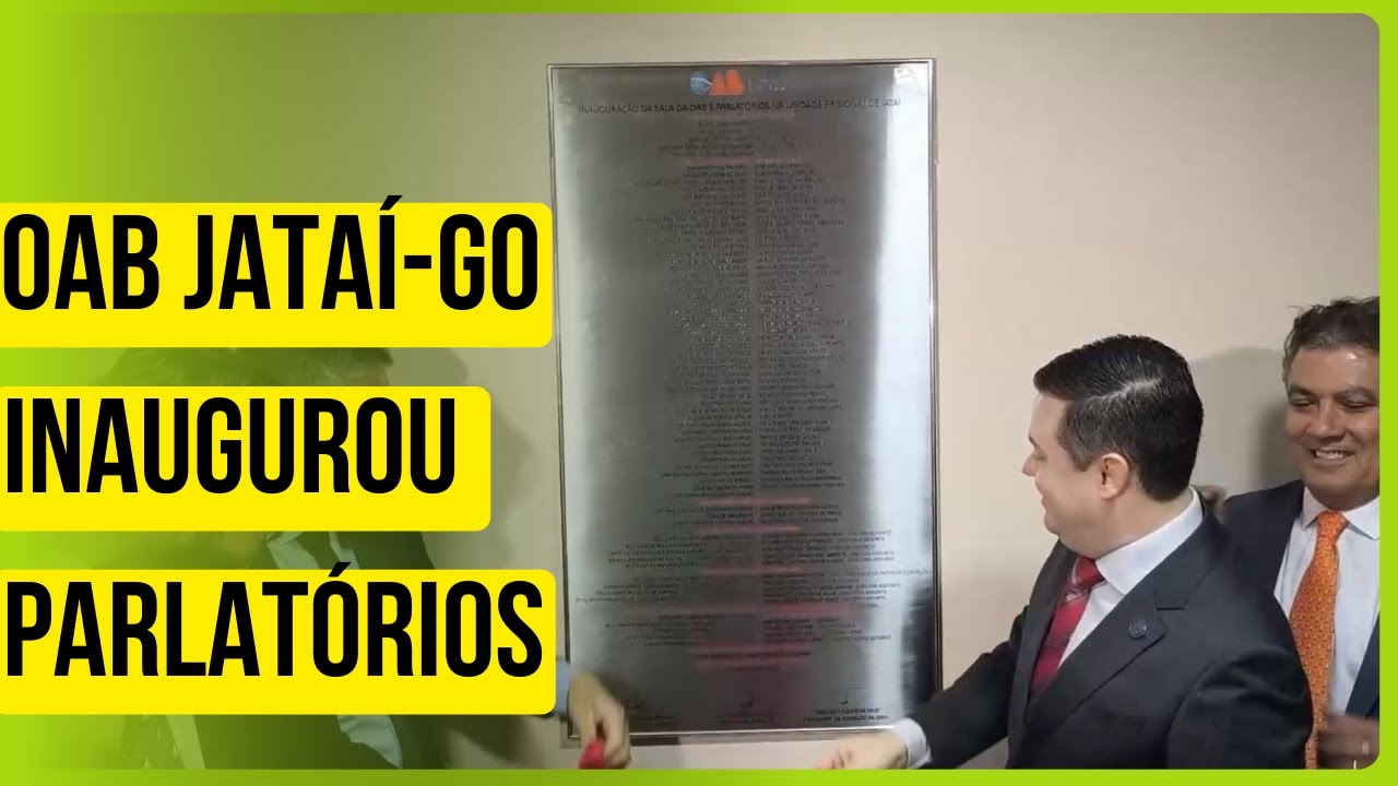 OAB Jataí-Go inaugurou sala de apoio e parlatórios.